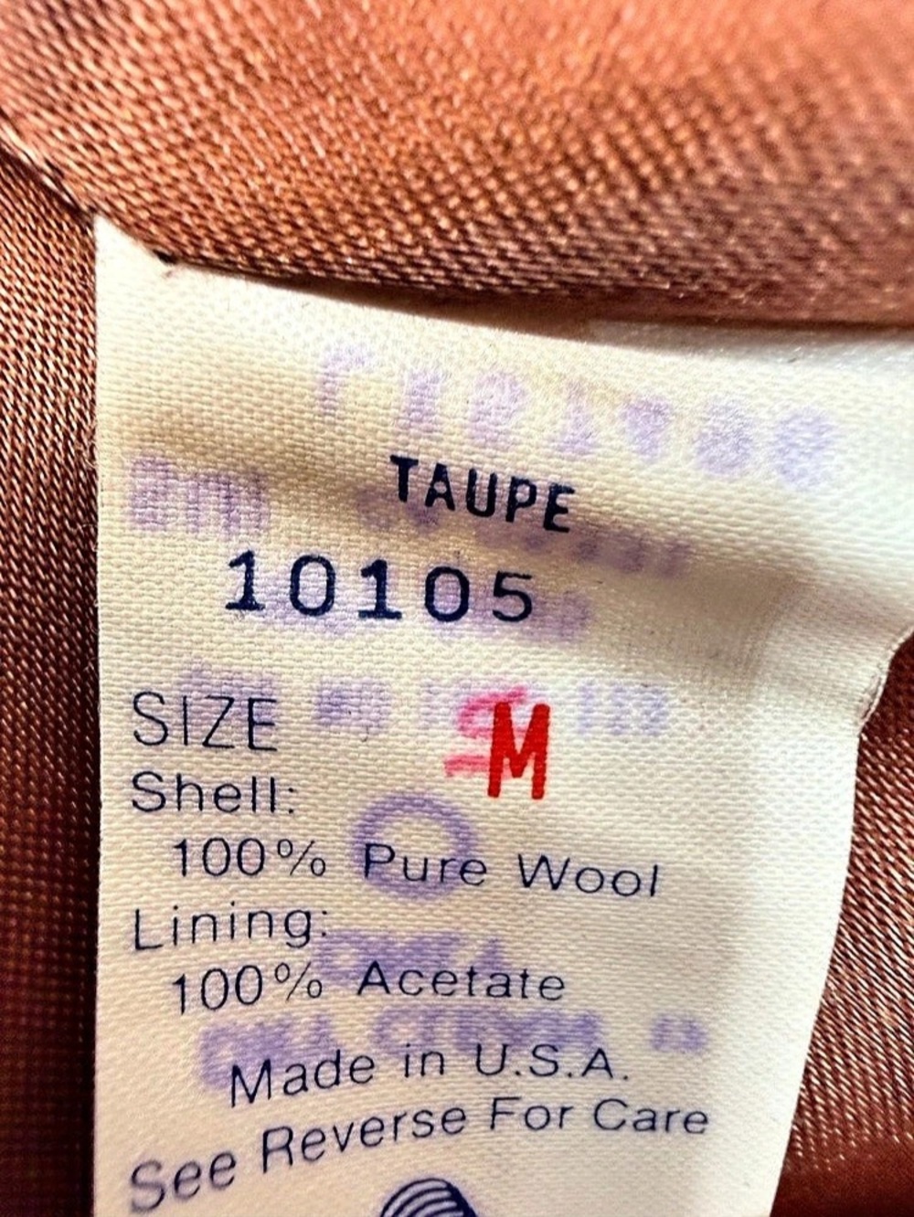 Woolrich Wool Trench Coat in Brown Size Medium - Picture 6 of 7